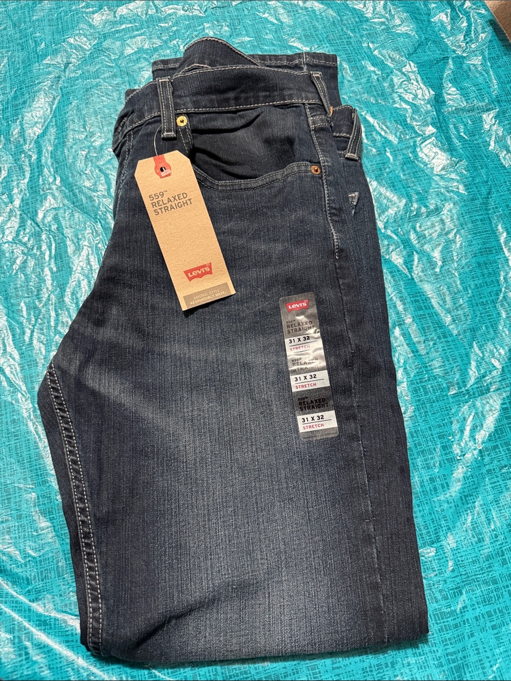 Levi's Men's Relaxed Straight Jeans — Dark Indigo